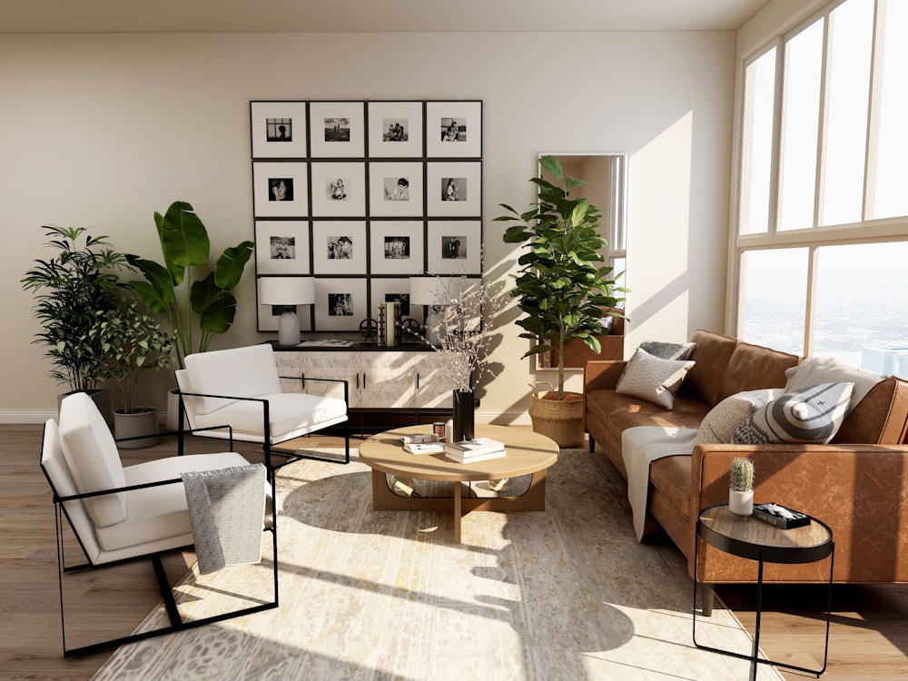 A bright, thoughtfully furnished living room